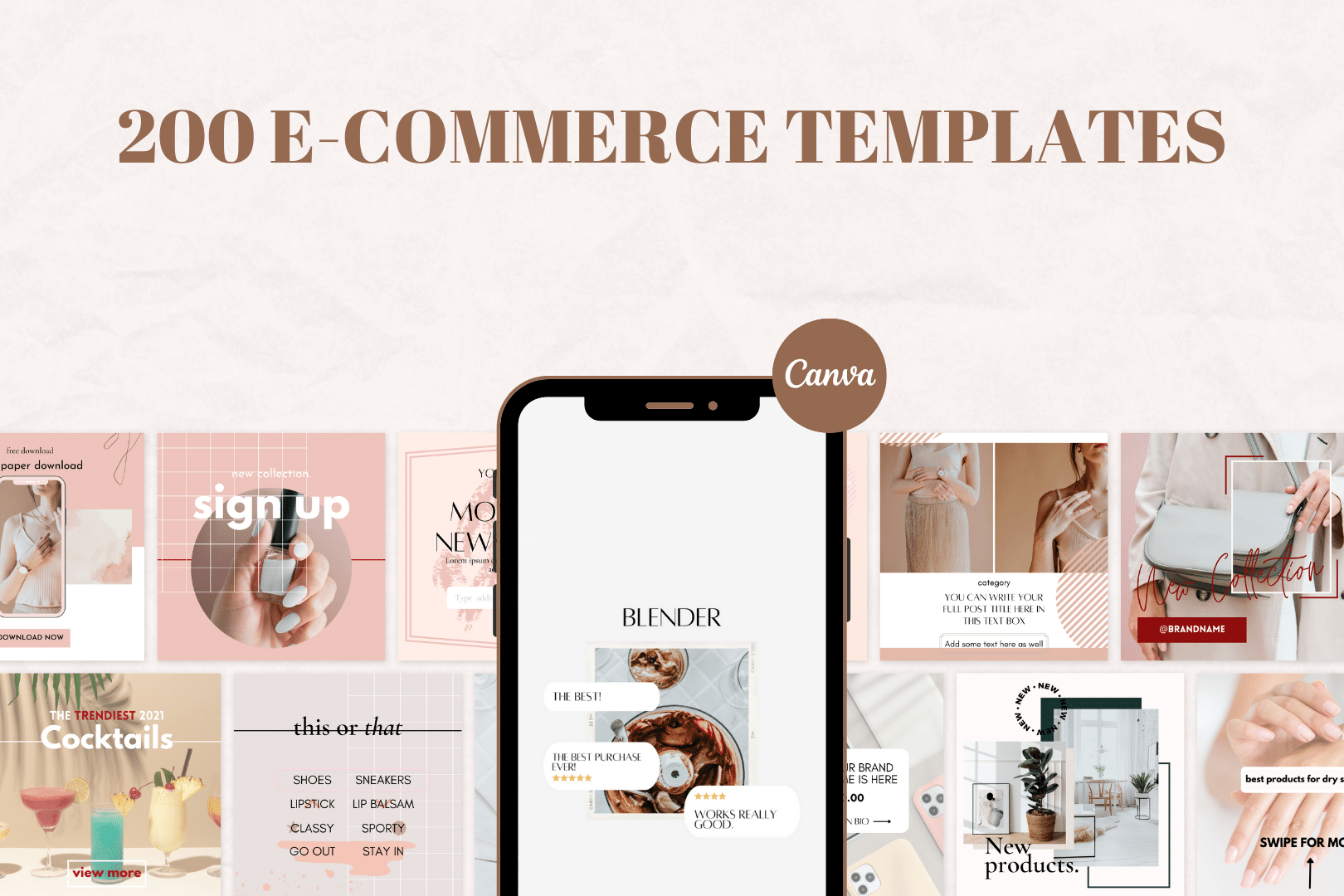 Commerce Templates 200 E-commerce Templates for Social Media – SociClicks